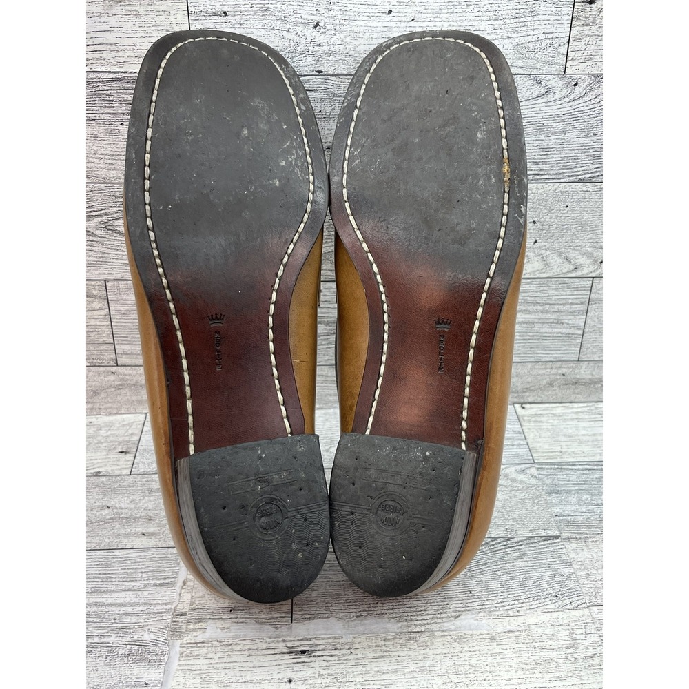 Vintage Bass Weejuns Shoes Women Size 7.5M Leather Loafers Slip On Penny Moc 90s - Picture 7 of 11